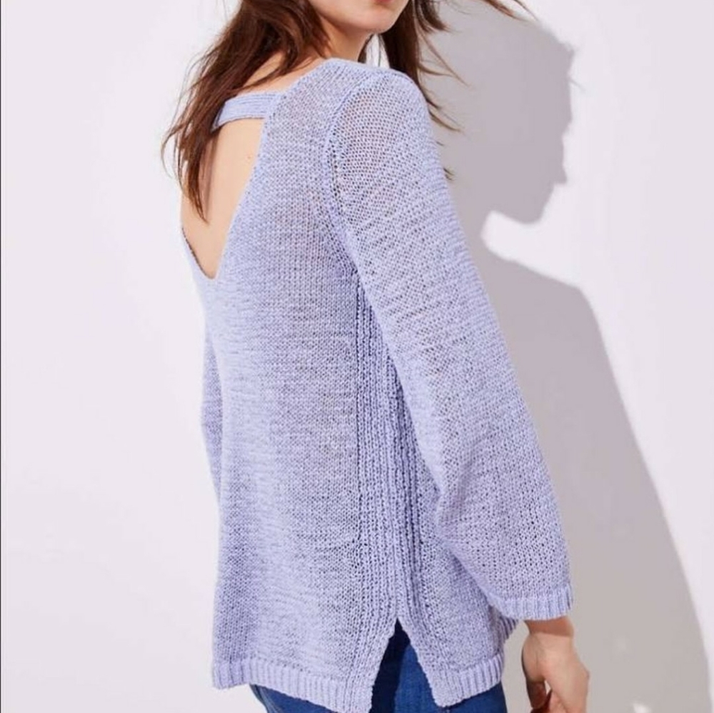 Loft Open Bar Back Sweater